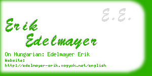 erik edelmayer business card